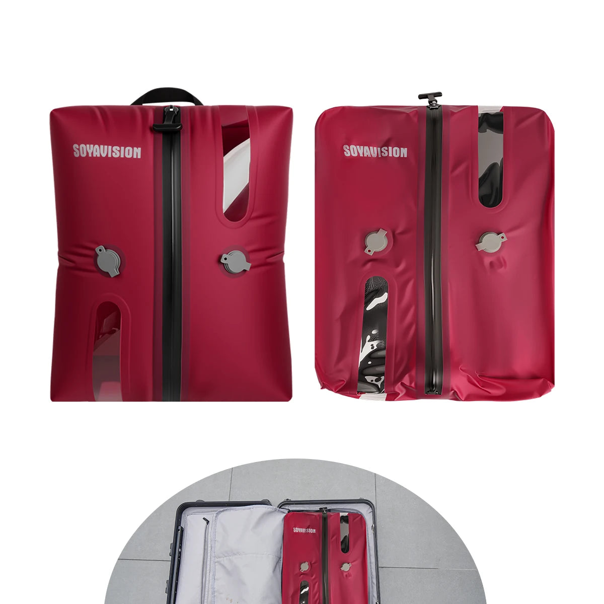 New Reusable Vacuum Bags for Travel Dustproof Space Saver Vacuum Compression Bag Waterproof Luggage Vacuum Storage Bag